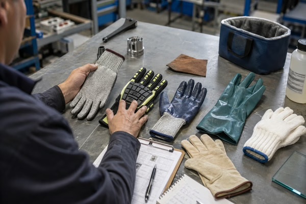 Tipos de luvas de segurança para uso industrial comparados por risco e aplicação — luva de segurança